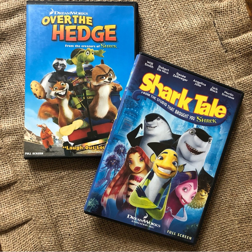 2️⃣ DreamWorks DVDs - ‘Shark Tale’ DVD & ‘Over the Hedge’ DVD
